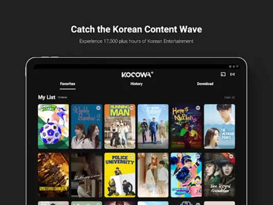 KOCOWA+ android App screenshot 1